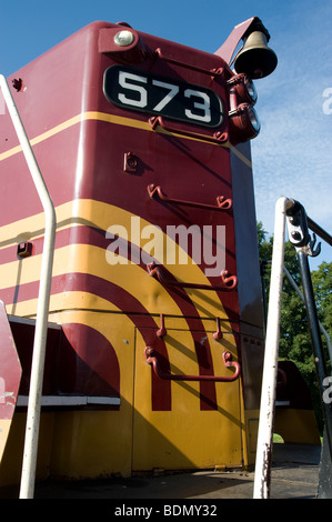 Boston and Maine Railroad Engine, North Conway NH Bahnhof, ein National Historic Landmark Stockfoto