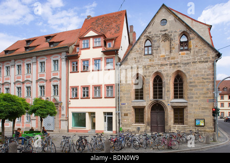 Bamberg, Stadthäuser, Alstadt Bamberg, Pfahlplätzchen, Weserrenaissance Und Christuskirche Stockfoto