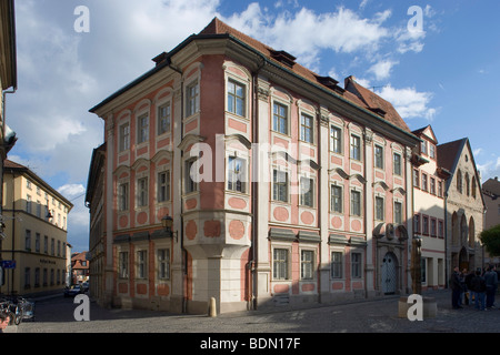 Bamberg, Stadthäuser, Alstadt Bamberg, Pfahlplätzchen 1, Haus Zum Krebs, 16. -18. Jh. Stockfoto