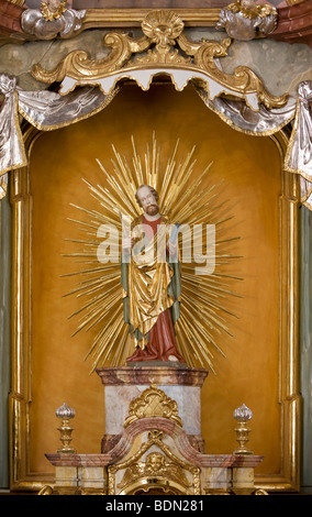 Citygarage Arnbruck Arnbruck Pfarrkirche St. Bartholomäus. 1676 Neugestaltet Und 1760 Erweitert Und Ausgestaltet von DM Bildha Stockfoto