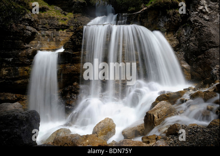 Kuchfluchtwasserfall Wasserfall, Farchant, Upper Bavaria, Bayern, Deutschland, Europa Stockfoto