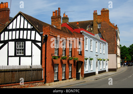 Wohnhäuser in High Street, Eton, Großbritannien Stockfoto