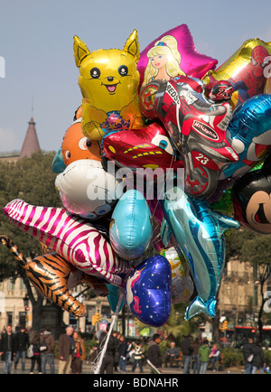 Bunte Luftballons Stockfoto