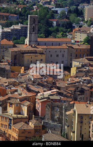 Überblick über die Stadt Grasse Stockfoto