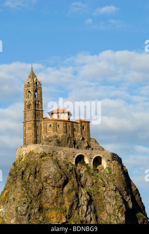 Aiguilhe Kirche von Le Puy, Frankreich Stockfoto