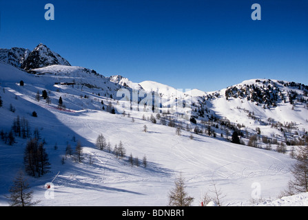 Die Skistation Isola 2000 in den südlichen französischen Alpen Stockfoto