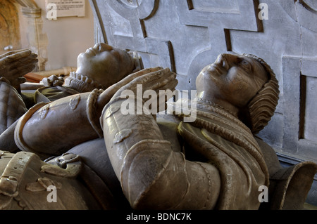 John Lord Mordaunt Grab in All Saints Church, Turvey, Bedfordshire, England, UK Stockfoto