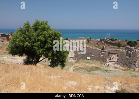 Byzantinische Geist Stadt Anamurium, Anamur Tyrkey Stockfoto