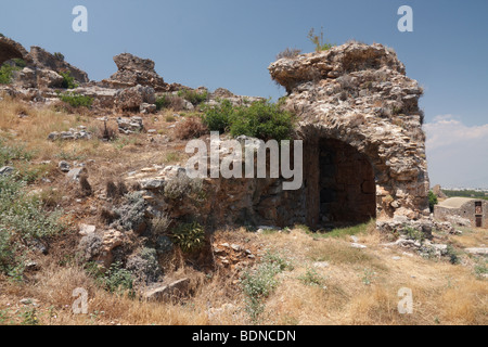 Byzantinische Geist Stadt Anamurium, Anamur Tyrkey Stockfoto