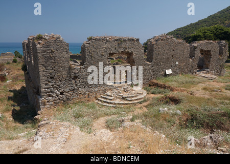 Byzantinische Geist Stadt Anamurium, Anamur Tyrkey Stockfoto