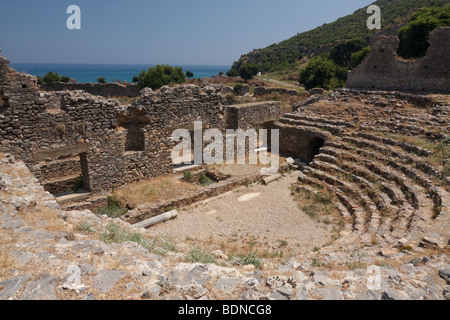 Byzantinische Geist Stadt Anamurium, Anamur Tyrkey Stockfoto