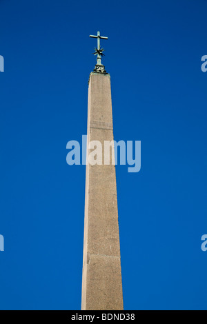 Obelisk auf dem Platz Piazza del Quirinale, Rom, Latium, Italien, Europa Stockfoto