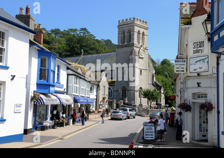 St. Michael Kirche, Vorderstraße, Bier, Devon, England Stockfoto