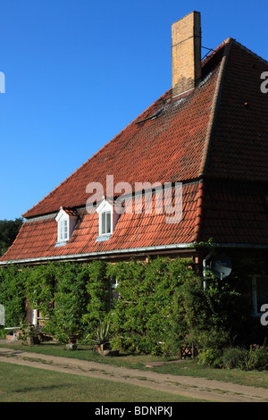 Wasser Schloss Stolpe auf der Insel Usedom, Western Pomerania, Deutschland, Europa. Foto: Willy Matheisl Stockfoto