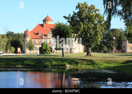 Wasserburg Schloss Stolpe auf der Insel Usedom, Western Pomerania, Deutschland, Europa. Foto: Willy Matheisl Stockfoto