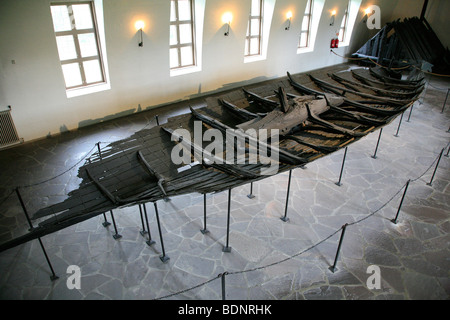 WIKINGERSCHIFFMUSEUM OSLO: Tune Long Ship Skipet im Wikingerschiffmuseum Bygdøy Oslo in Norwegen Nordeuropa. Stockfoto