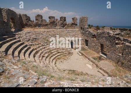 Byzantinische Geist Stadt Anamurium, Anamur Tyrkey Stockfoto