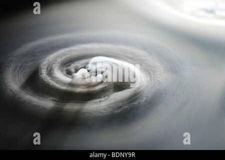 Gefrorenem Kohlendioxid Kristalle verdampfen Stockfoto