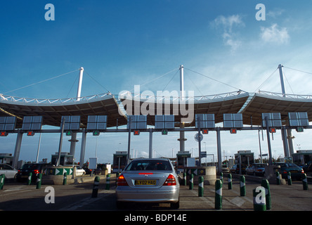 Calais Frankreich Eurotunnel terminal Stockfoto