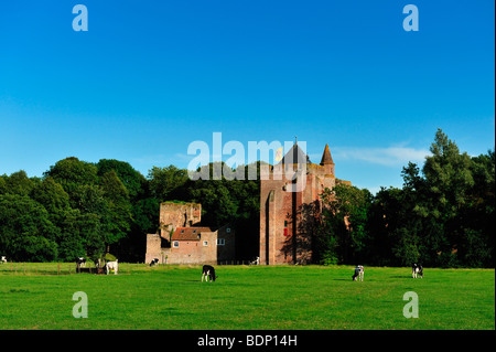 Ruine van Brederode in Santpoort Zuid in der Nähe von Haarlem in den Niederlanden Stockfoto