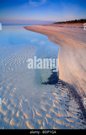 Wellige Sand am Strand, Dueodde, Bornholm, Dänemark, Europa Stockfoto