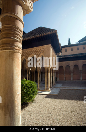 Gericht der Löwen, Alhambra, Granada, Spanien Stockfoto