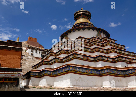 Gyantse Kumbum, begehbaren Mandala und Pelkor Choede Kloster in Gyantse, Tibet, China, Asien Stockfoto