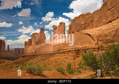 Park Avenue-Formation im Arches-Nationalpark, Moab, Utah, USA Stockfoto