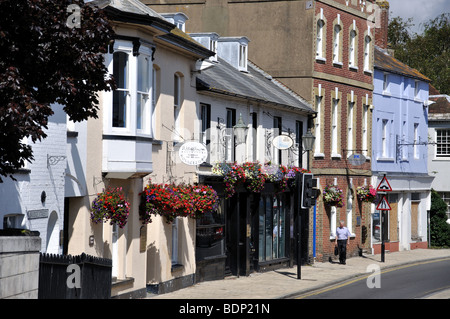 Bridge Street, Christchurch, Dorset, England, Großbritannien Stockfoto