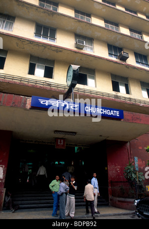 Mumbai Indien Churchgate station Stockfoto