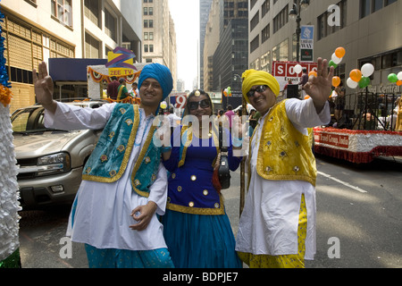 2009 indischen Independence Day Parade auf der Madison Avenue in New York City. Stockfoto