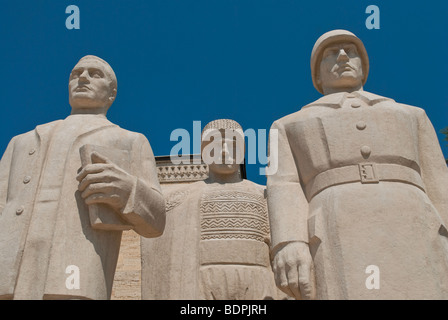 Drei Männer Statuen am Anitkabir, Ankara, Türkei Stockfoto