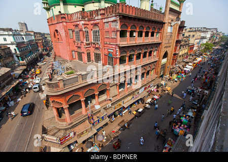 Nakhoda Moschee und muslimischen Viertel in Kalkutta Indien Stockfoto