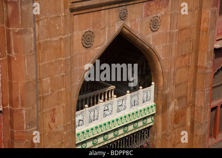 Eingang zur Nakhoda Moschee in Kalkutta Indien Stockfoto