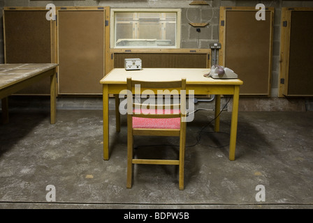 Atombunker Corsham Drehkreuz England Burlington BBC Rundfunk studio Stockfoto