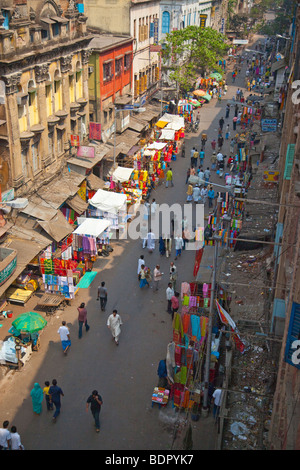 Straße im muslimischen Viertel in Kalkutta Indien Stockfoto