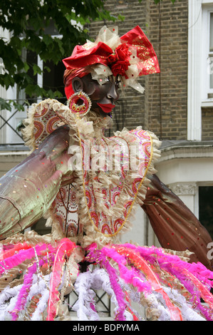 Karneval-Figur in der Notting Hill Carnival Parade 2009 Stockfoto