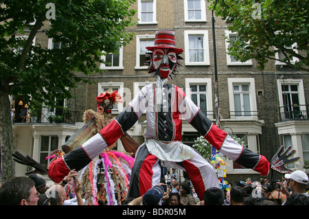 Karneval Zahlen in Notting Hill Carnival Parade 2009 Stockfoto