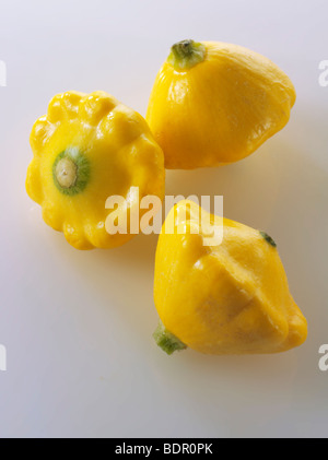 Mini gelb Petit Pan squash Stockfoto