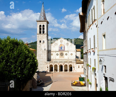 Kathedrale Santa Maria Assunta in Piazza Del Duomo, Spoleto, Umbria, Italien Stockfoto