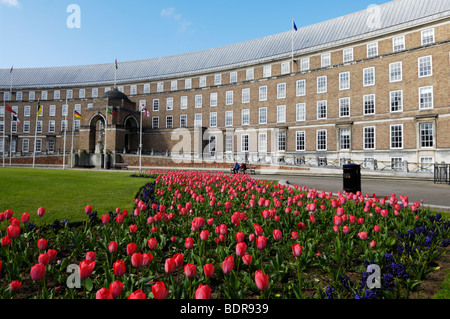 Die City Hall, früher bekannt als Sozialwohnung, am College Green Bristol England Großbritannien Stockfoto