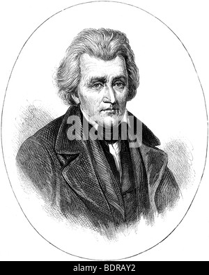 Andrew Jackson, 7., Präsident der Vereinigten Staaten (c 1880). Artist: Unbekannt Stockfoto