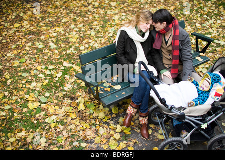 Eine glückliche Familie Stockfoto