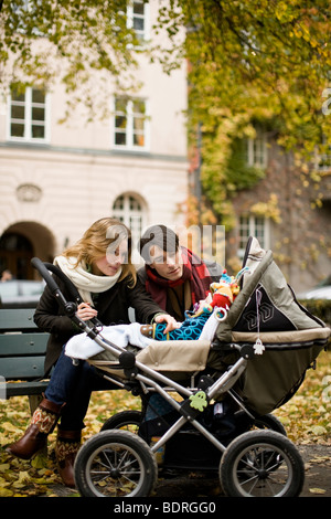 Eine glückliche Familie Stockfoto