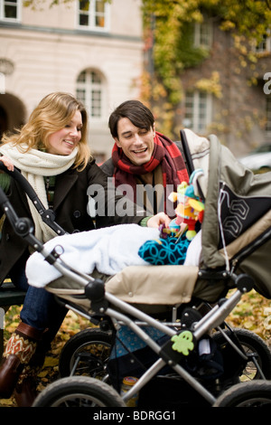 Eine glückliche Familie Stockfoto