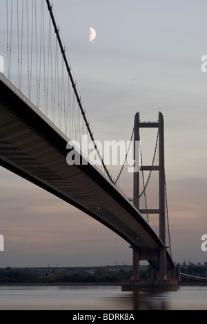 Humber Bridge, Beitritt East Yorkshire mit North Lincolnshire, England Stockfoto