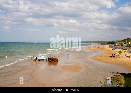 Küstennahen Dorf von Verville Sur Mer in Basse-Normandie, Frankreich. Auch bekannt als Omaha Beach, dem Gelände des d-Day Landungen. Stockfoto