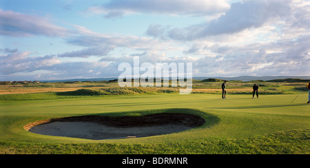 Loch # 15 Royal Liverpool Golf Club, England Stockfoto