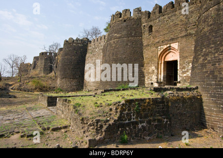 Einer Festung in Daulatabad nahe Aurangabad, Indien Stockfoto