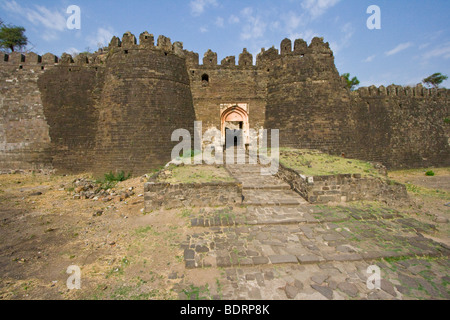 Einer Festung in Daulatabad nahe Aurangabad, Indien Stockfoto